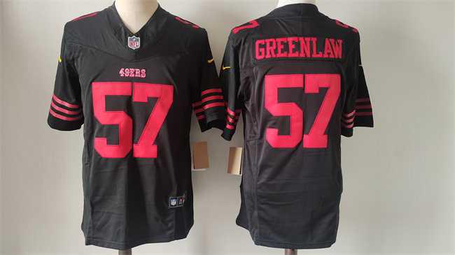 Men's San Francisco 49ers #57 Dre Greenlaw Black 2024 F.U.S.E. Vapor Untouchable Limited Stitched Football Jersey,We sell and wholesale Men's San Francisco 49ers #57 Dre Greenlaw Black 2024 F.U.S.E. Vapor Untouchable Limited Stitched Football Jersey on line form chian!